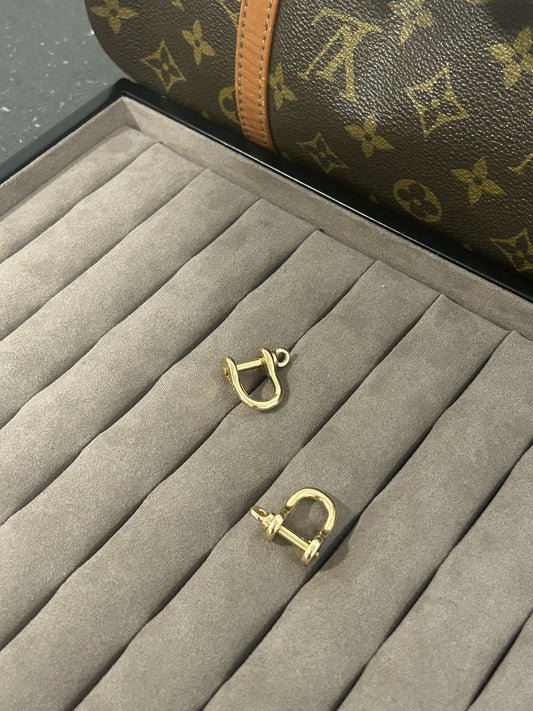 Sjækel manchetknapper 18 karat guld