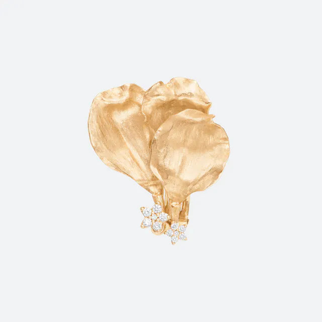 Wild rose earclips
