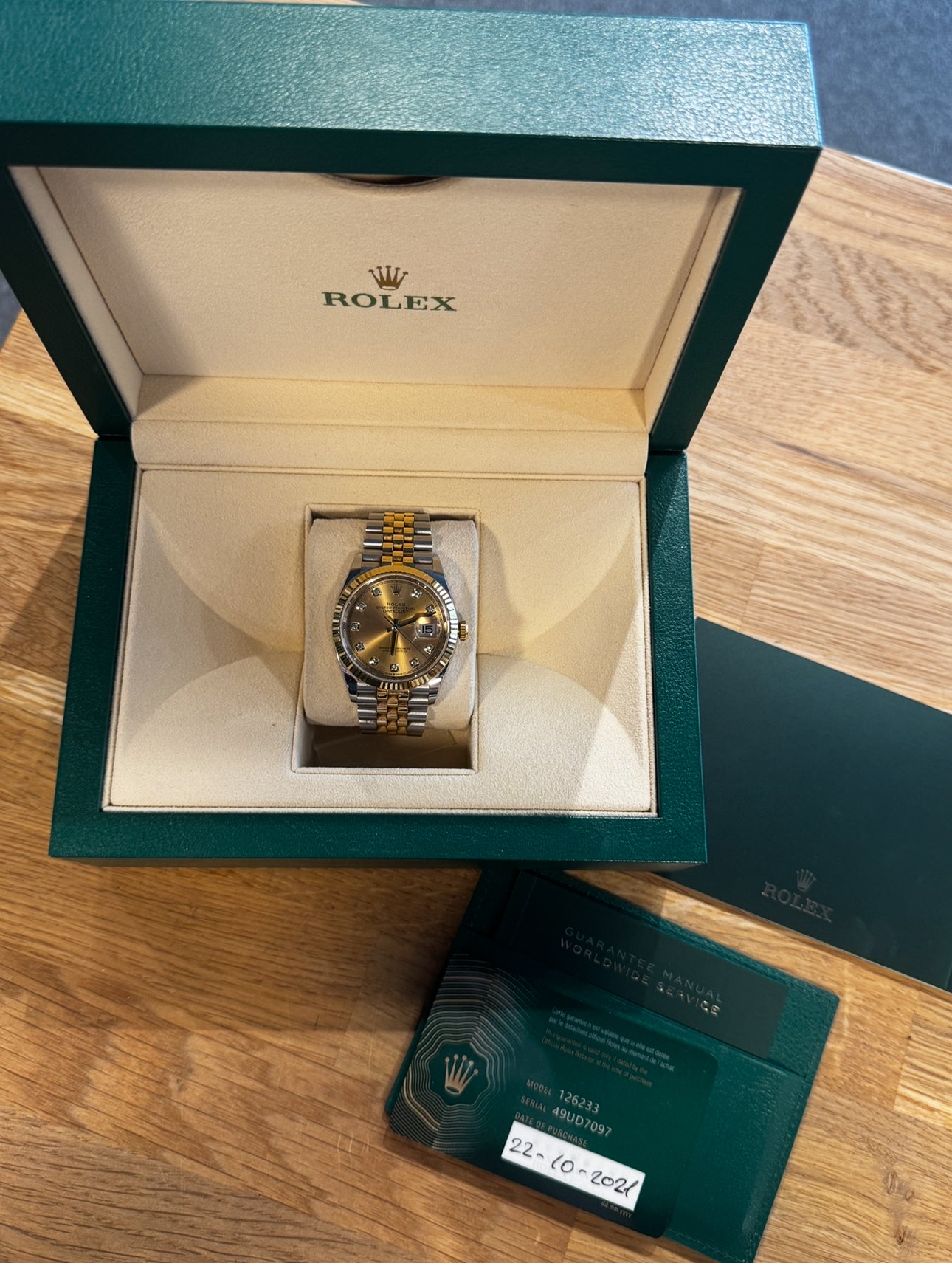 Rolex Datejust 36 mm. model 126233
