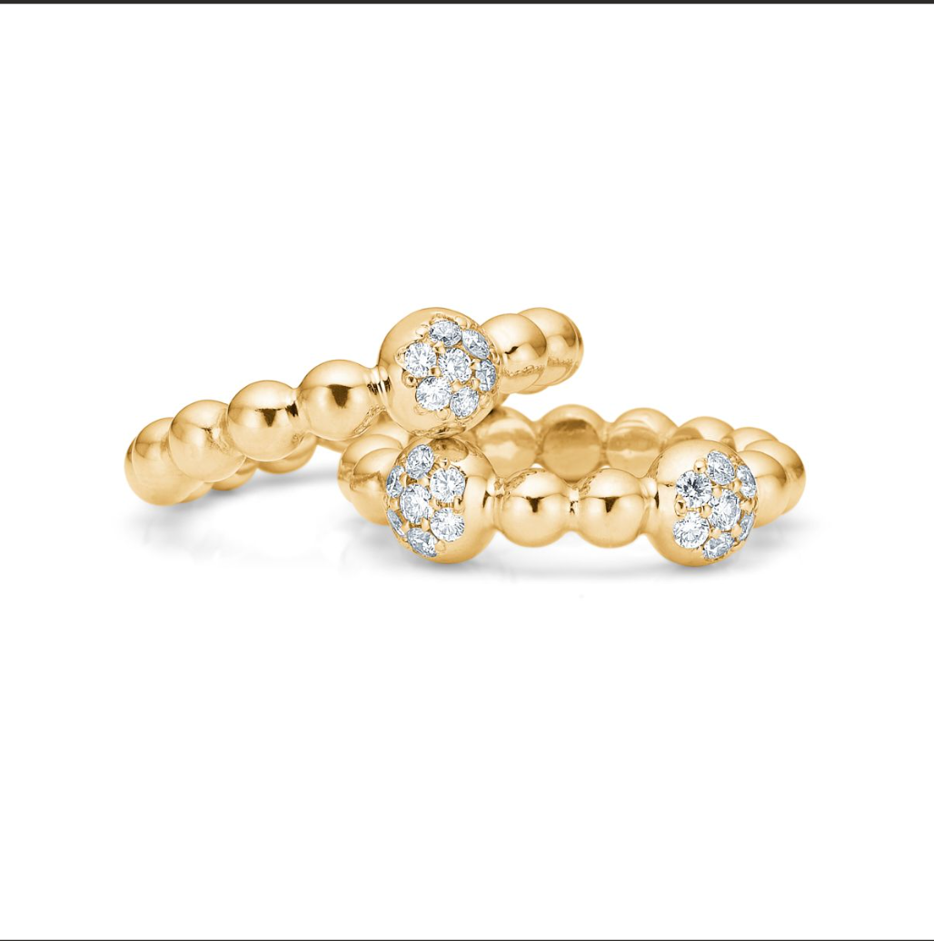 14 kt guldring med brillanter - Guldsmed Edens