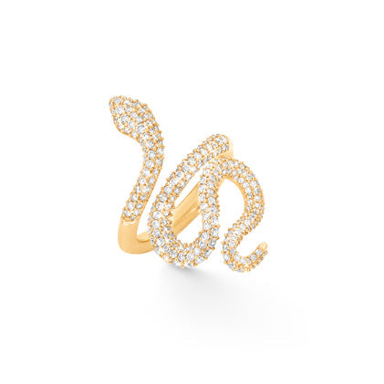 Ole Lynggaard - Snakes Ring Med Pavé Og Brillanter - Guldsmed Edens