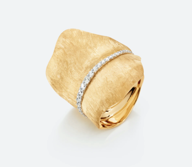 Ole Lynggaard - Leaves Ring Med Pavé - Guldsmed Edens