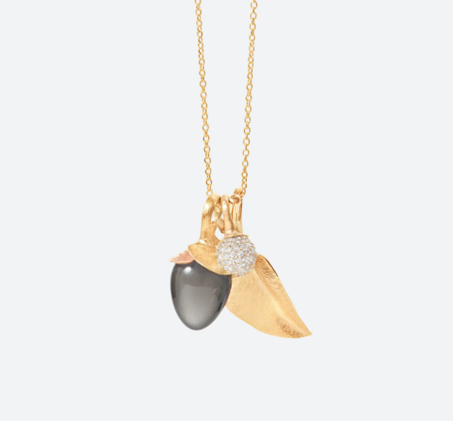 Ole Lynggaard - Leaves Vedhæng Guld - 3 cm - Guldsmed Edens