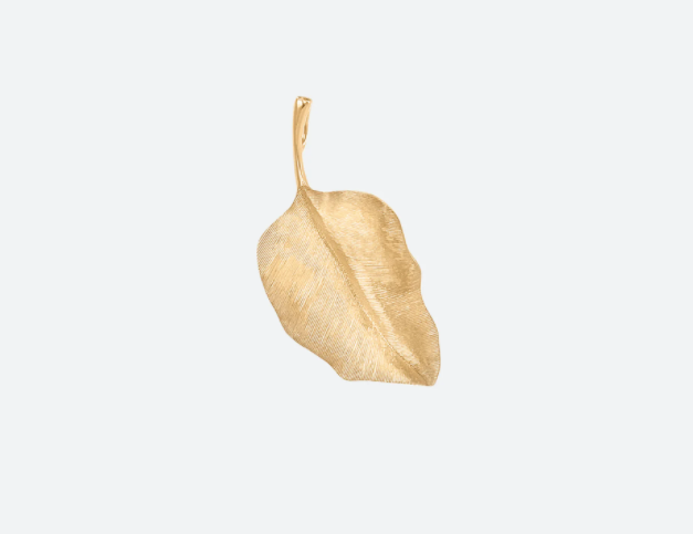 Ole lynggaard - Leaves Vedhæng Guld - 4 cm - Guldsmed Edens