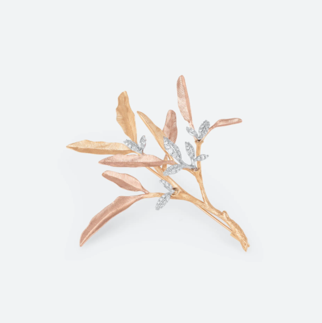 Ole Lynggaard - Leaves Broche - Guldsmed Edens