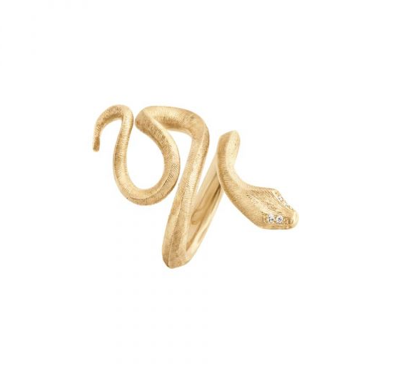 Ole Lynggaard - Snakes Ring Med Brillanter - Guldsmed Edens