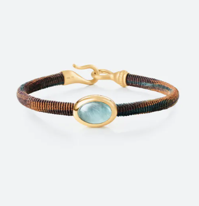 OLE LYNGGAARD COPENHAGEN - Life armbånd med aquamarine 6mm