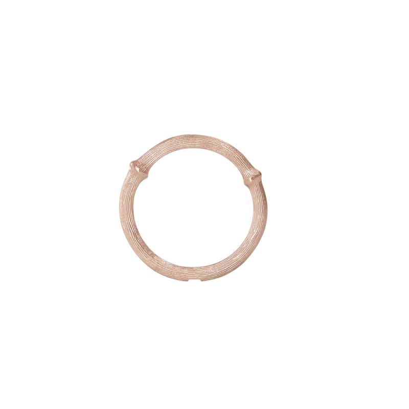 Ole Lynggaard - Nature Ring no. ll - Rosaguld satineret - Guldsmed Edens