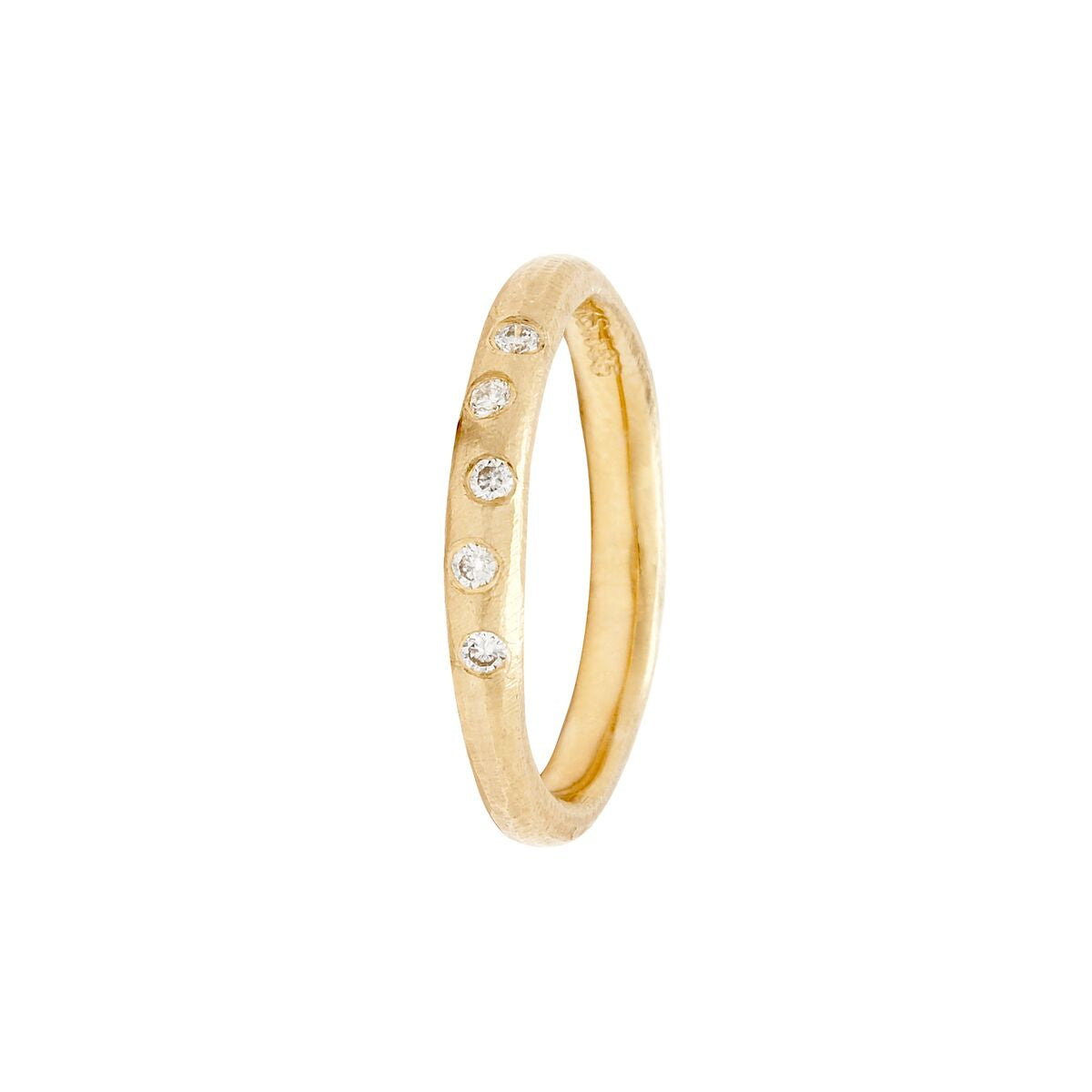 Guld ring med diamanter