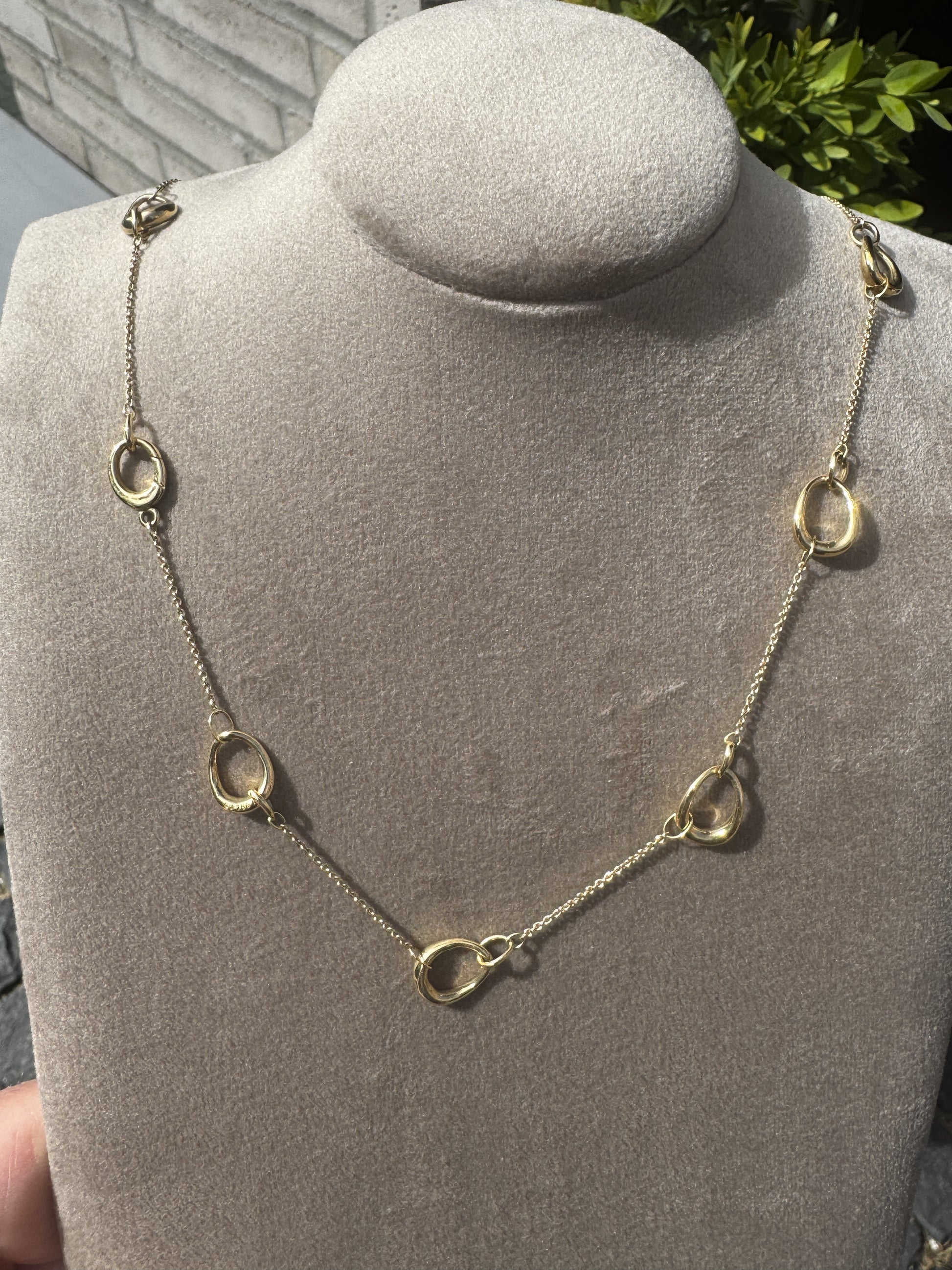 Georg Jensen Offspring halskæde – Vintage i 18 kt guld - Guldsmed Edens