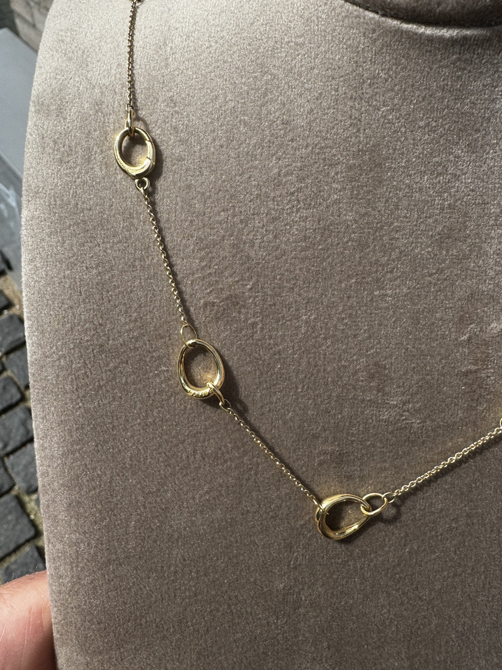 Georg Jensen Offspring halskæde – Vintage i 18 kt guld - Guldsmed Edens