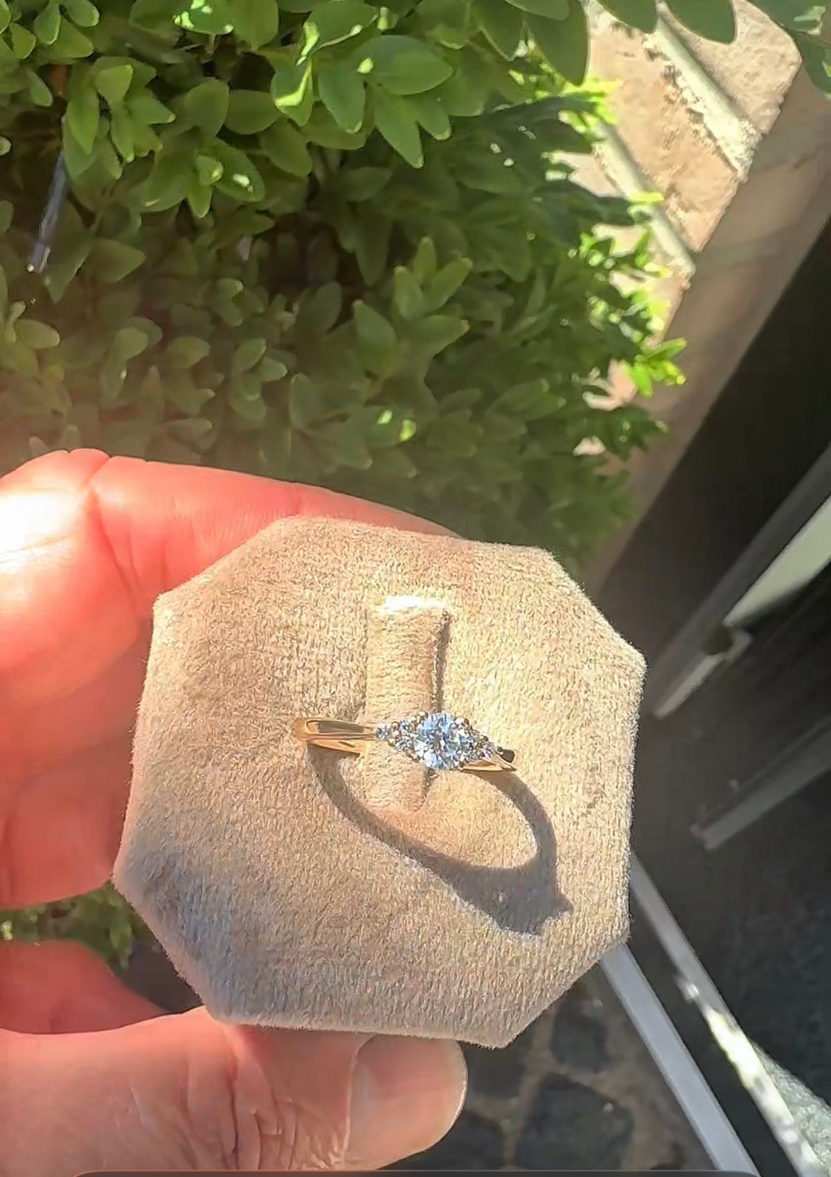 Frierring med 0,35 ct centersten, specialbestilling