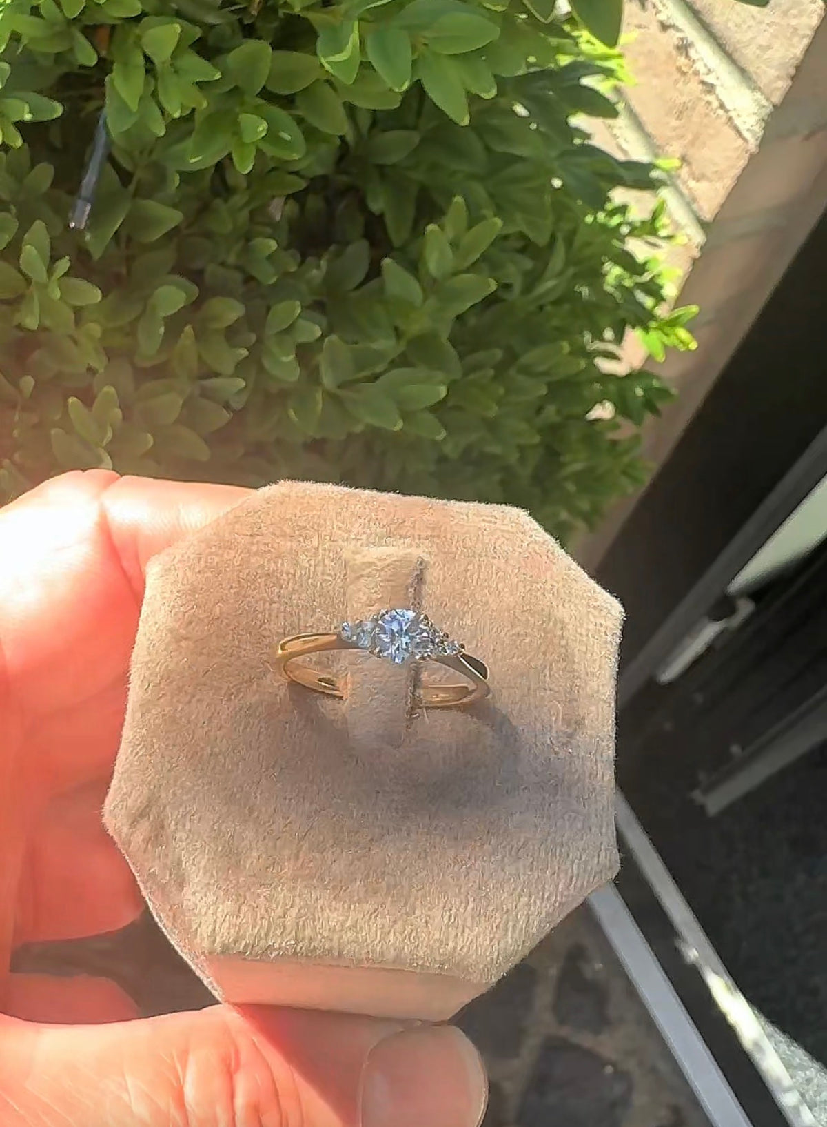 Frierring med 0,35 ct centersten, specialbestilling