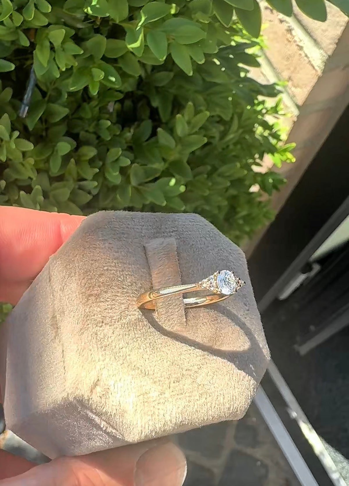 Frierring med 0,35 ct centersten, specialbestilling