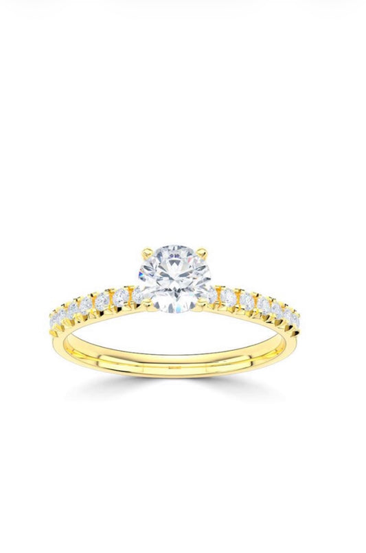 Solitaire frierring – eksempel - Guldsmed Edens