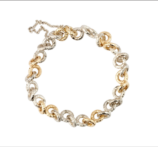 Håndlavet armbånd i 14 kt guld - Guldsmed Edens