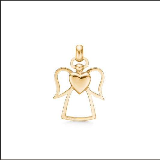 Skytsengel i 14 kt guld - Guldsmed Edens