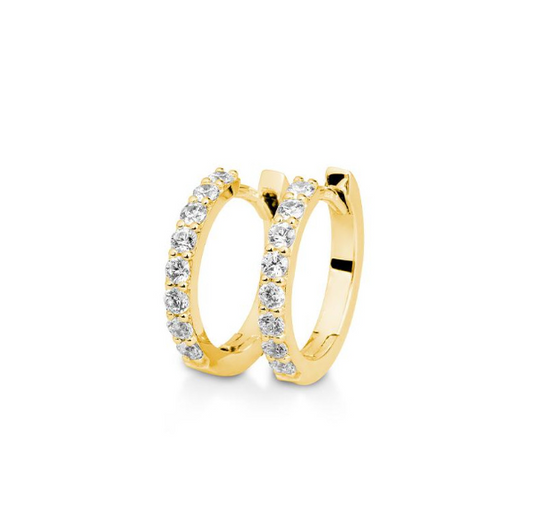 Hoops med diamanter – 0,48 ct - Guldsmed Edens