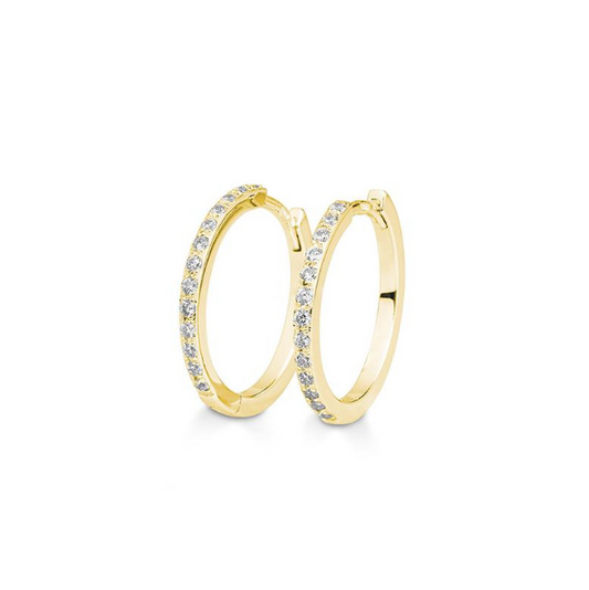 Hoops med diamanter – 0,26 ct - Guldsmed Edens